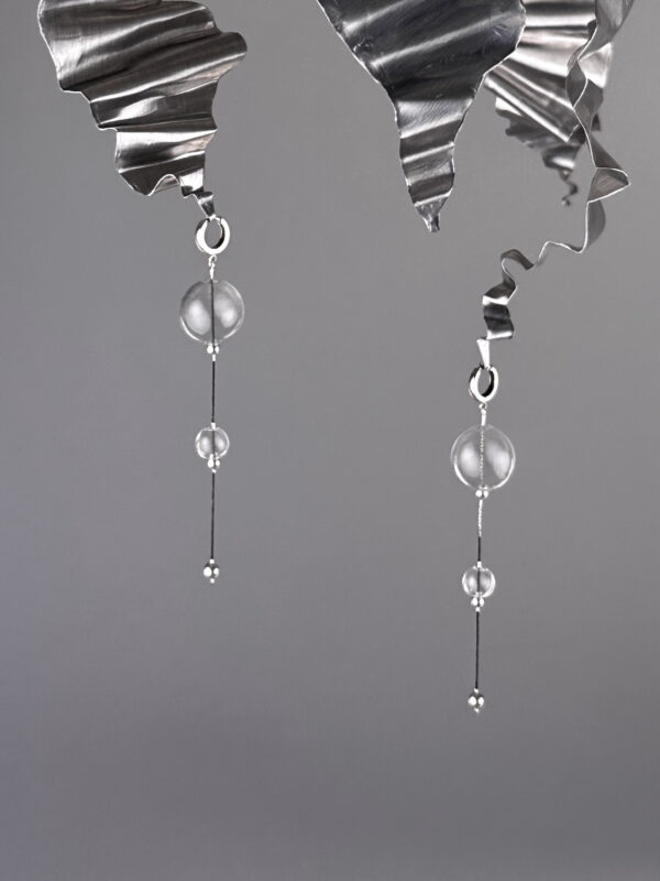 chedriel.com Vallah's glass orb earrings
