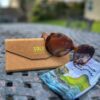 chedriel.com Bahamas Tortoise sunglasses made from repurposed bamboo with case