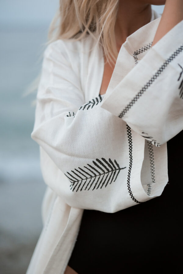 chedriel.com Linen Southwestern Kaftan Kimono sleeve