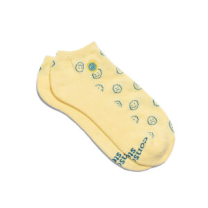 chedriel.com smiley faces yellow ankle socks