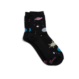 chedriel.com space black quarter socks
