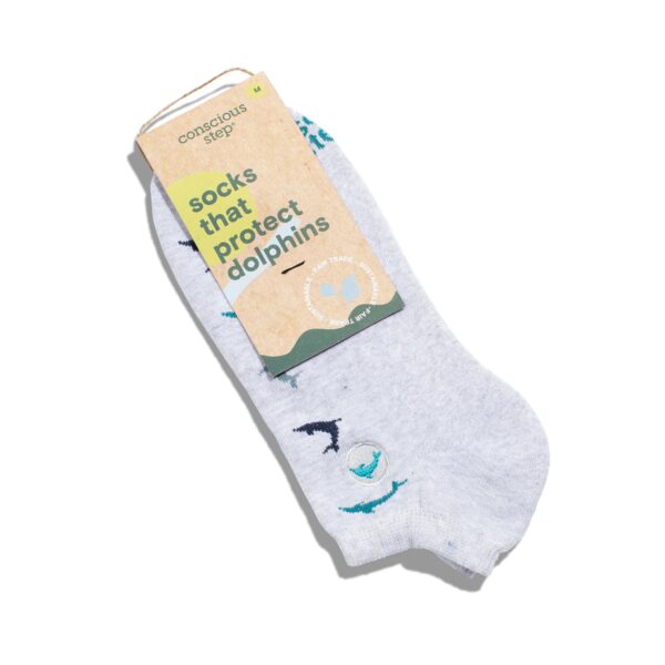 chedriel.com dolphins gray ankle socks