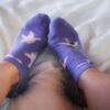 chedriel.com Patrick Spongebob purple ankle socks