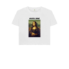 chedriel.com Mona Lisa Unfollow Me Boxy Shirt white front